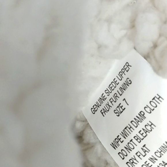 MUK LUKS SUEDE FUR LINED SLIP RESISTANT MEMORY FOAM WATER REPELLENT BOOTS SZ 7 - Picture 10 of 11